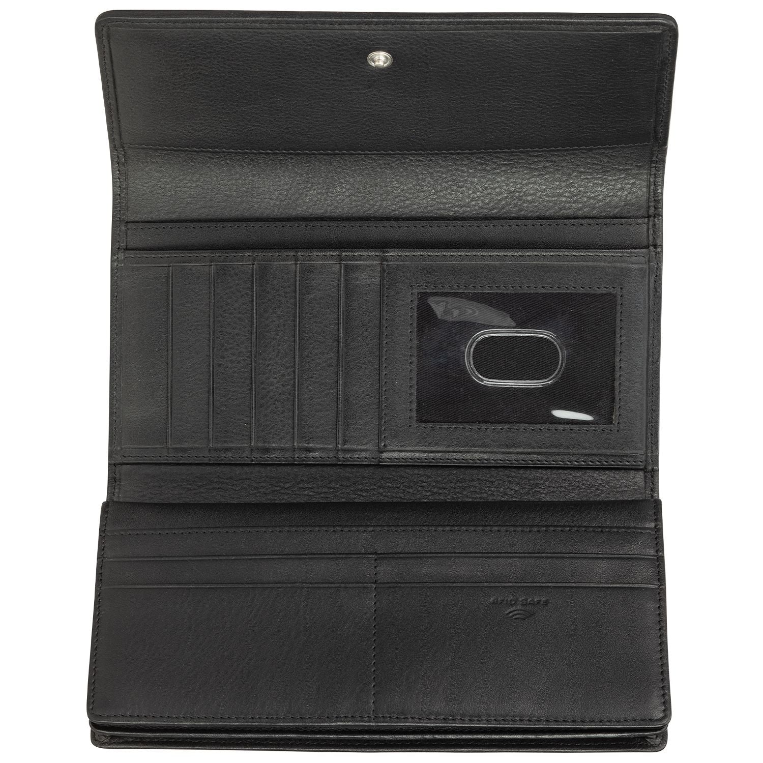 Mancini Wallets Mancini BASKET WEAVE RFID Secure Quadruple Fold Wallet