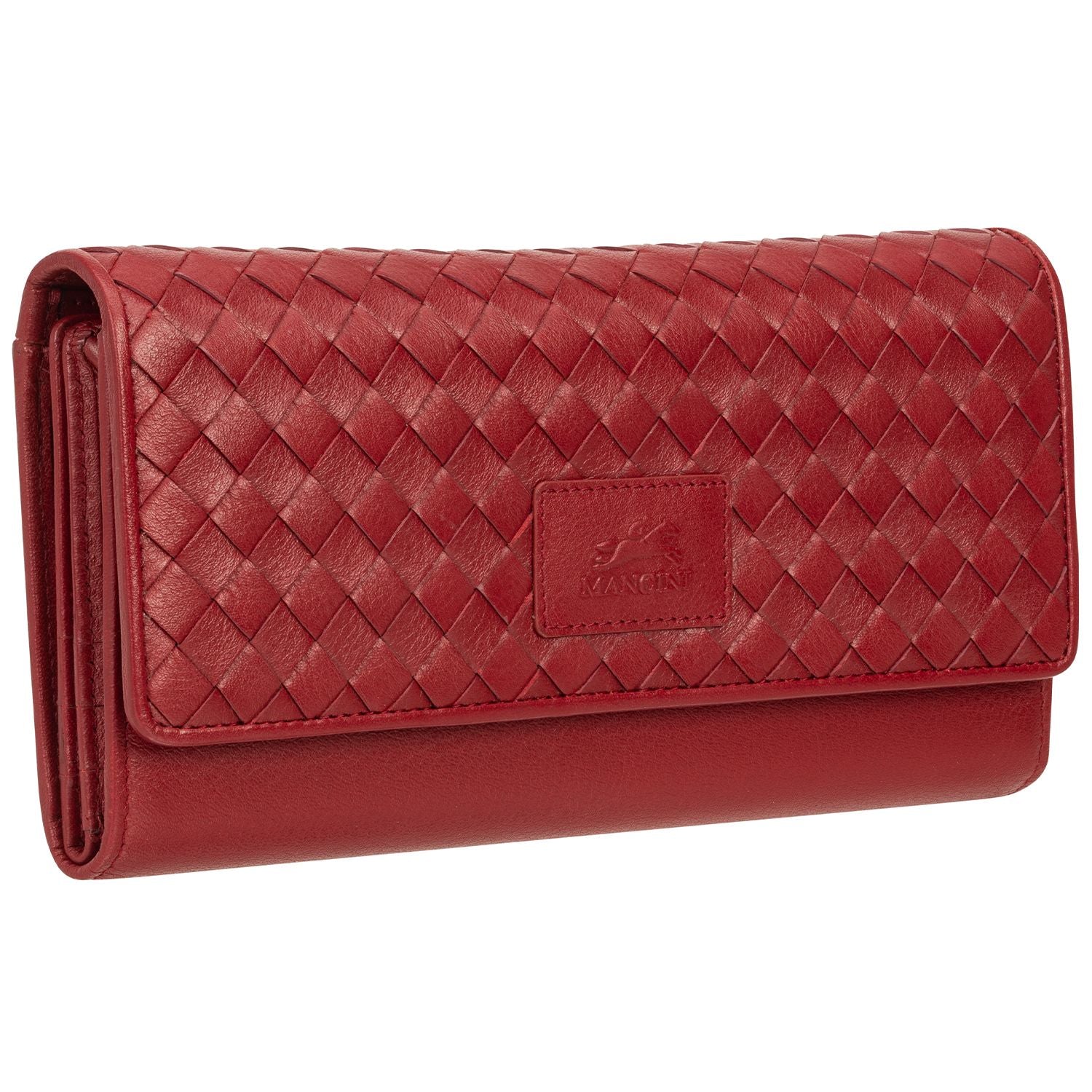 Mancini Wallets Mancini BASKET WEAVE RFID Secure Quadruple Fold Wallet
