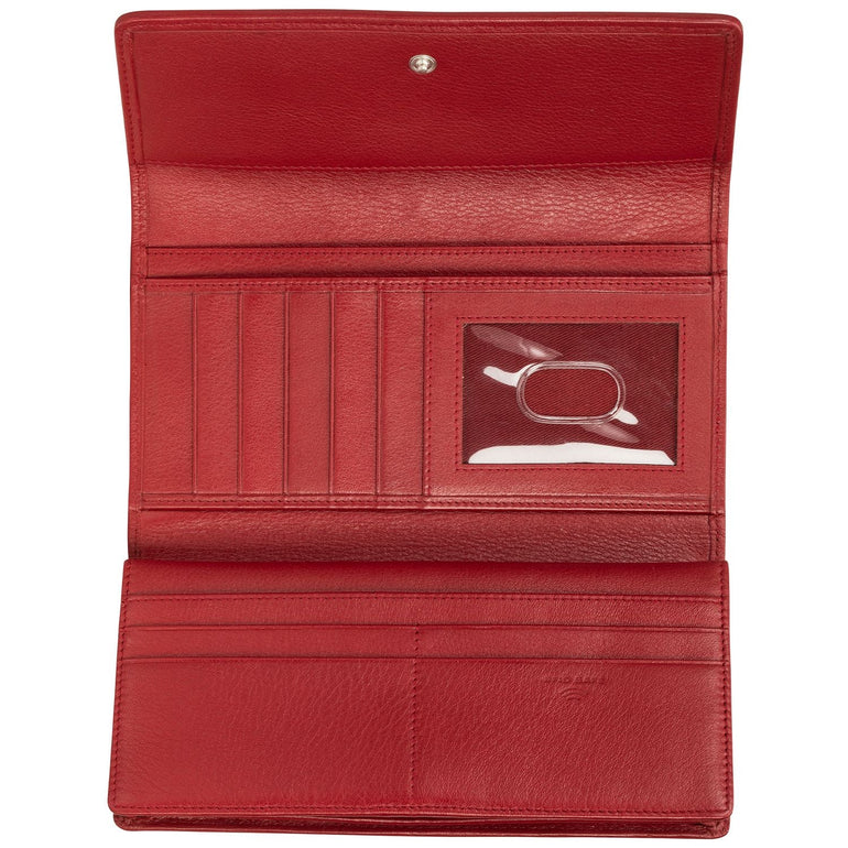 Mancini Wallets Mancini BASKET WEAVE RFID Secure Quadruple Fold Wallet