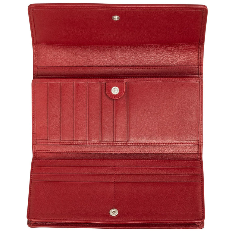 Mancini Wallets Mancini BASKET WEAVE RFID Secure Quadruple Fold Wallet