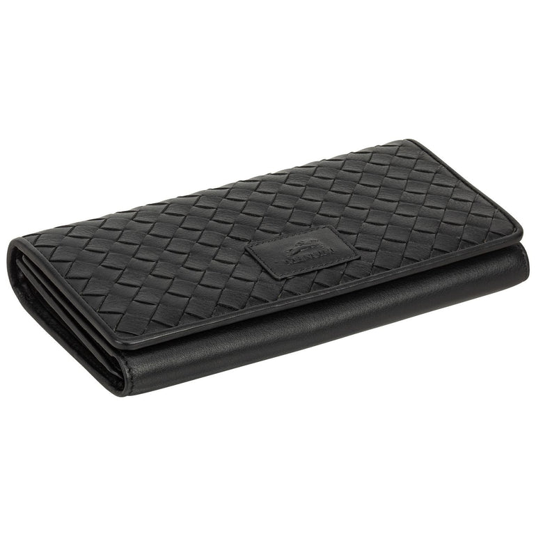 Mancini Wallets Mancini BASKET WEAVE RFID Secure Trifold Wallet