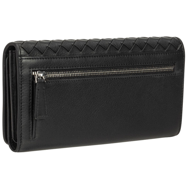 Mancini Wallets Mancini BASKET WEAVE RFID Secure Trifold Wallet
