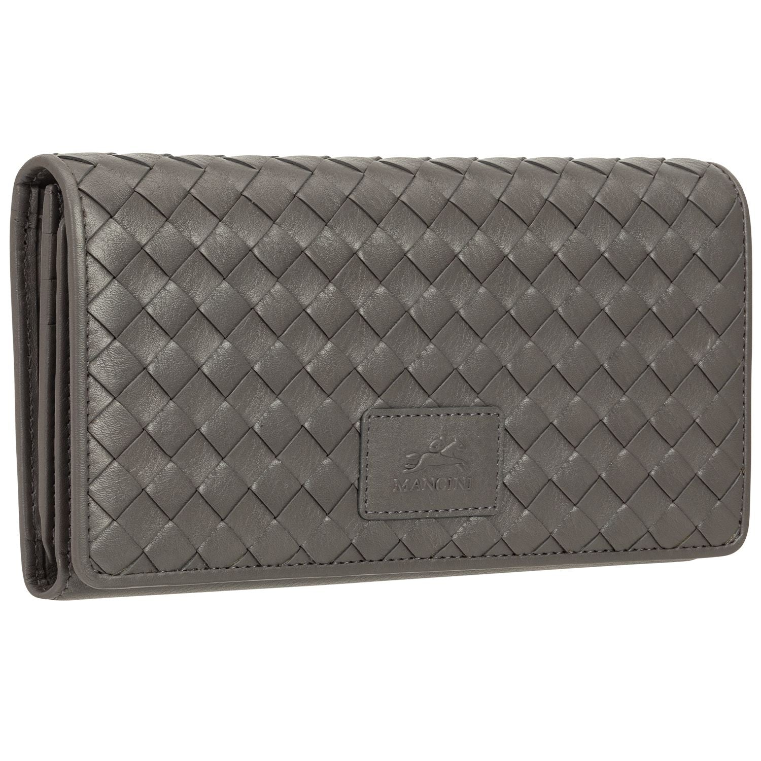 Mancini Wallets Mancini BASKET WEAVE RFID Secure Trifold Wallet