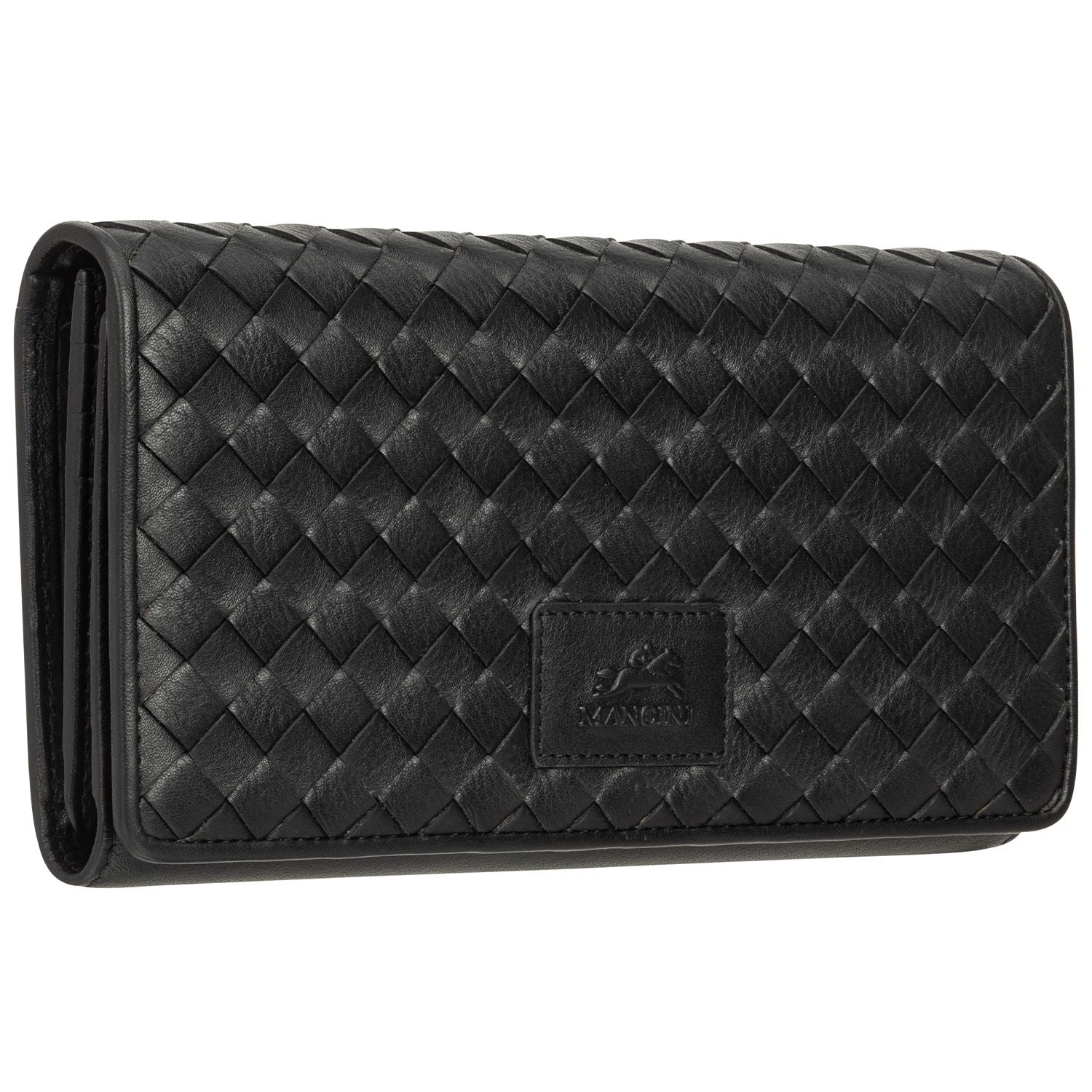 Mancini Wallets Mancini BASKET WEAVE RFID Secure Trifold Wallet