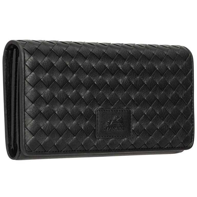 Mancini Wallets Mancini BASKET WEAVE RFID Secure Trifold Wallet
