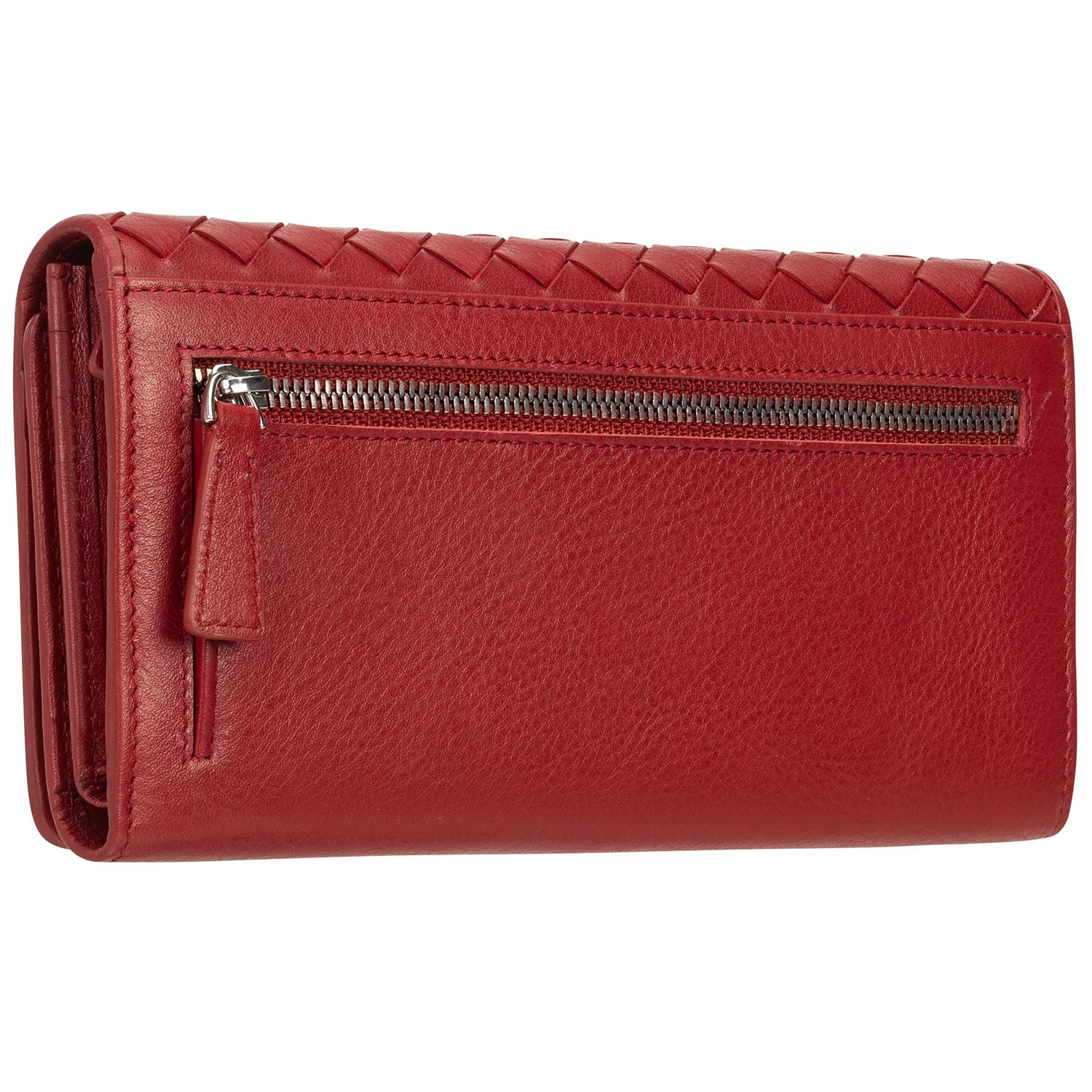 Mancini Wallets Mancini BASKET WEAVE RFID Secure Trifold Wallet