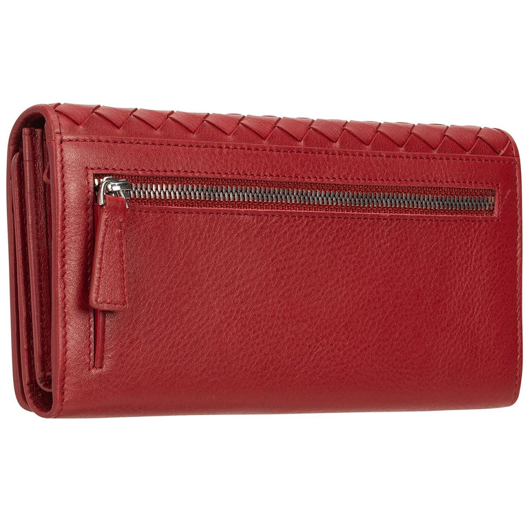 Mancini Wallets Mancini BASKET WEAVE RFID Secure Trifold Wallet