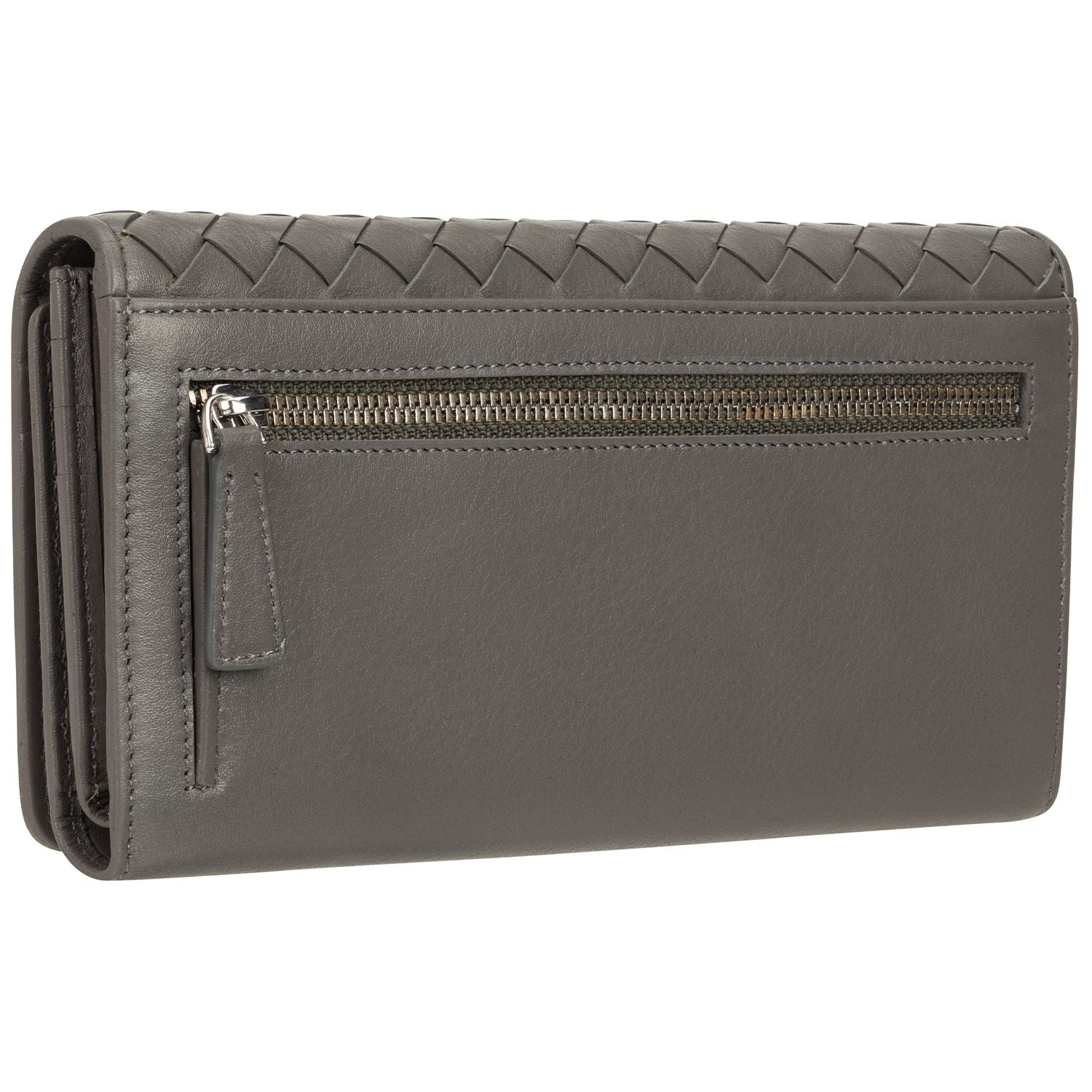 Mancini Wallets Mancini BASKET WEAVE RFID Secure Trifold Wallet