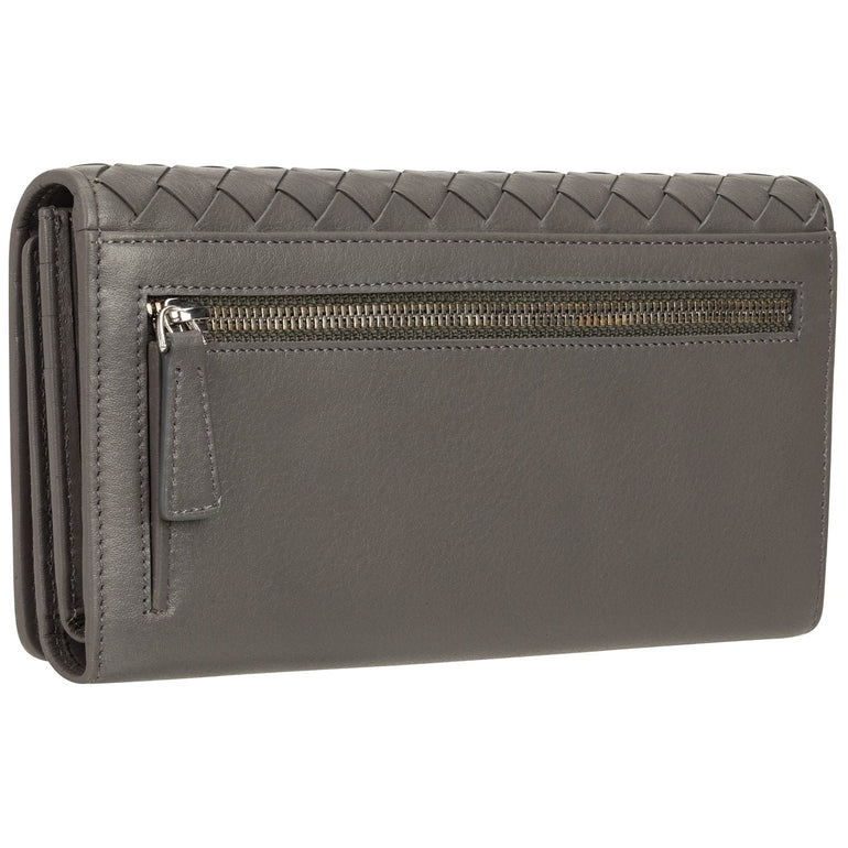 Mancini Wallets Mancini BASKET WEAVE RFID Secure Trifold Wallet