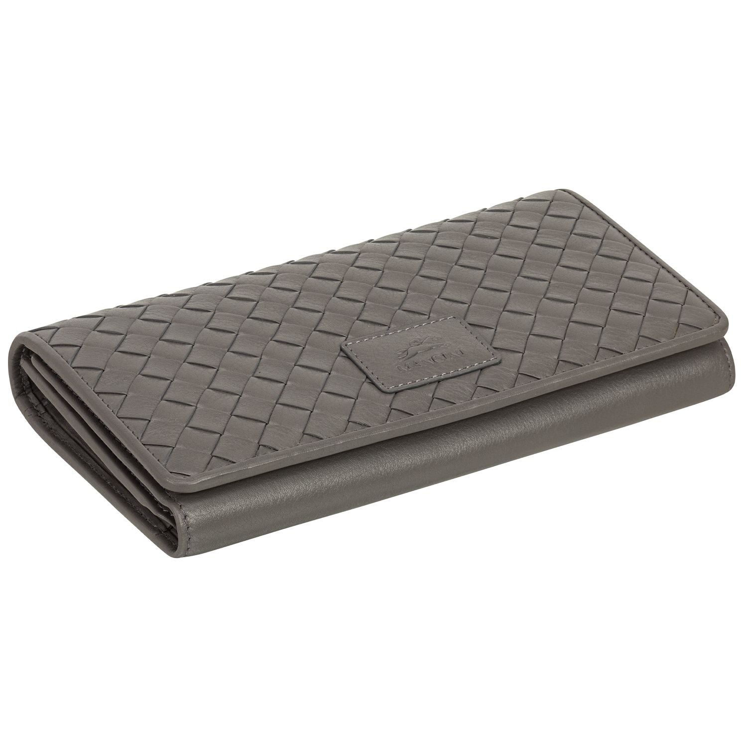 Mancini Wallets Mancini BASKET WEAVE RFID Secure Trifold Wallet