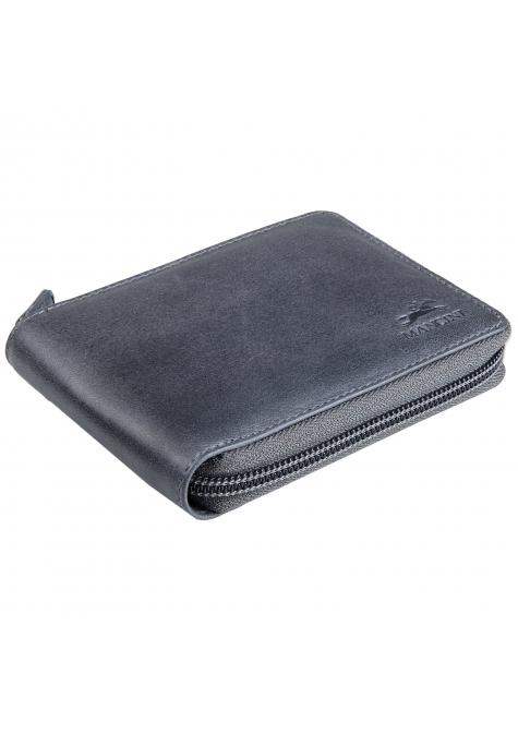 Mancini Wallets Mancini BELLAGIO Zippered RFID Billfold With Removable Passcase