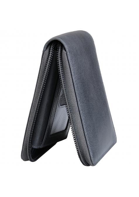 Mancini Wallets Mancini BELLAGIO Zippered RFID Billfold With Removable Passcase