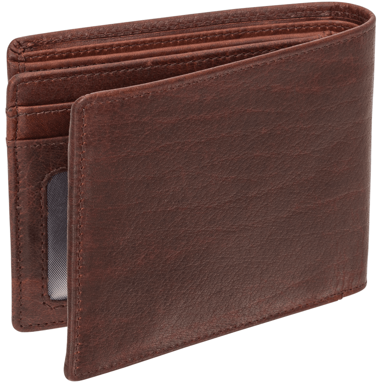 Mancini Wallets Mancini BUFFALO RFID Secure Center Wing Billfold