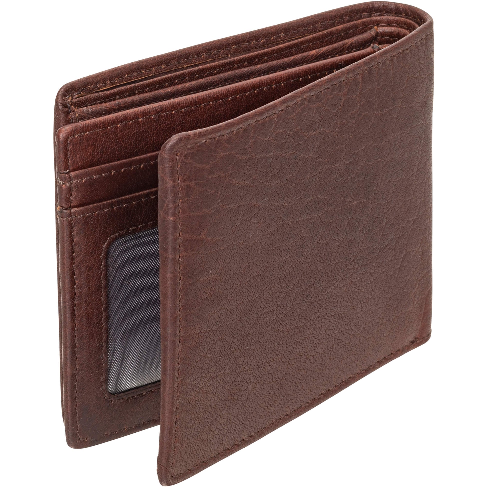 Mancini Wallets Mancini BUFFALO RFID Secure Center Wing Wallet with Coin Pocket