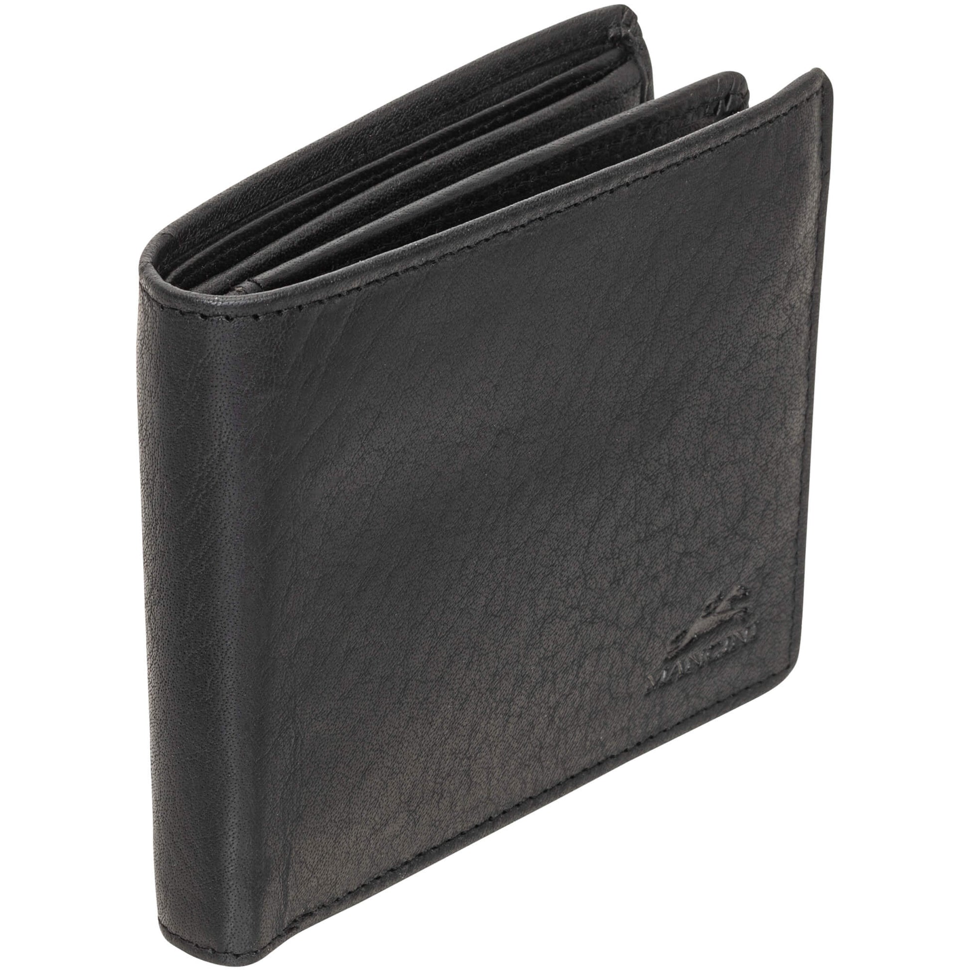 Mancini Wallets Mancini BUFFALO RFID Secure Center Wing Wallet with Coin Pocket