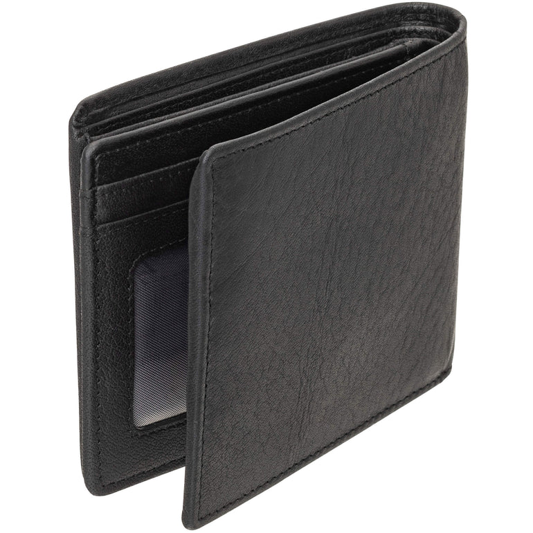 Mancini Wallets Mancini BUFFALO RFID Secure Center Wing Wallet with Coin Pocket