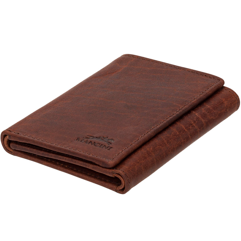 Mancini Wallets Mancini BUFFALO RFID Secure Trifold Wallet