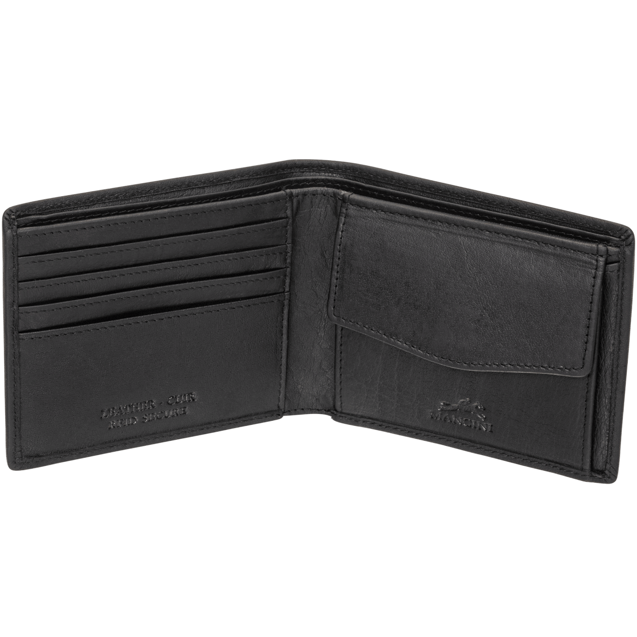 Mancini Wallets Mancini BUFFALO RFID Secure Wallet with Coin Pocket