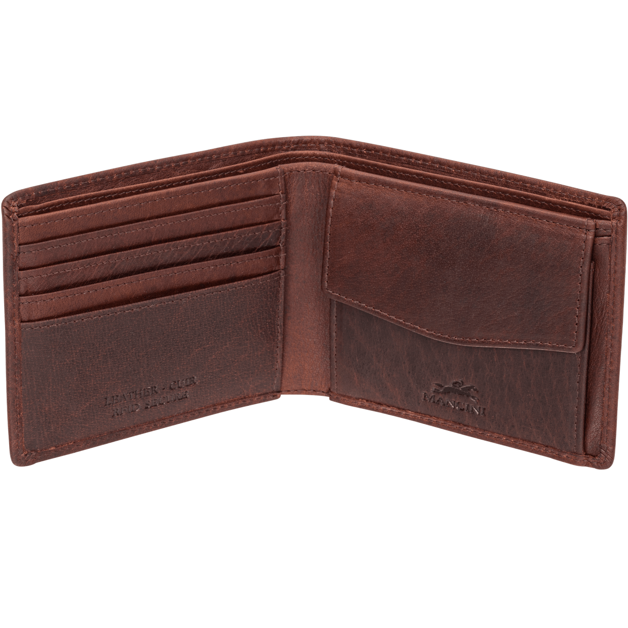 Mancini Wallets Mancini BUFFALO RFID Secure Wallet with Coin Pocket