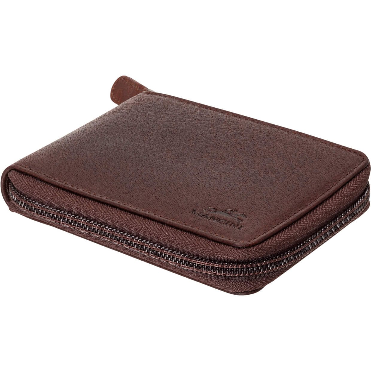 Mancini Wallets Mancini BUFFALO RFID Secure Zippered Billfold with Removable Passcase