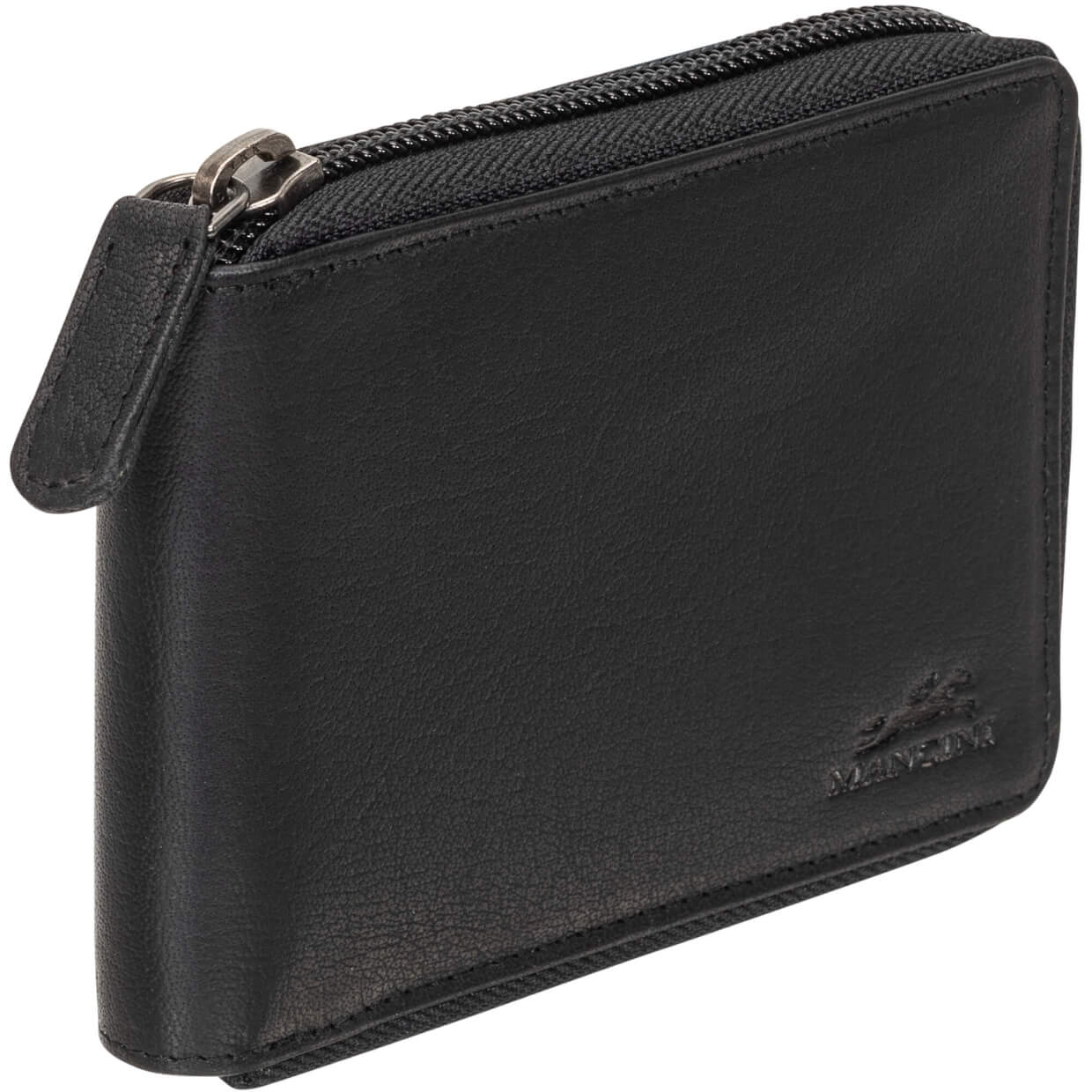 Mancini Wallets Mancini BUFFALO RFID Secure Zippered Billfold with Removable Passcase
