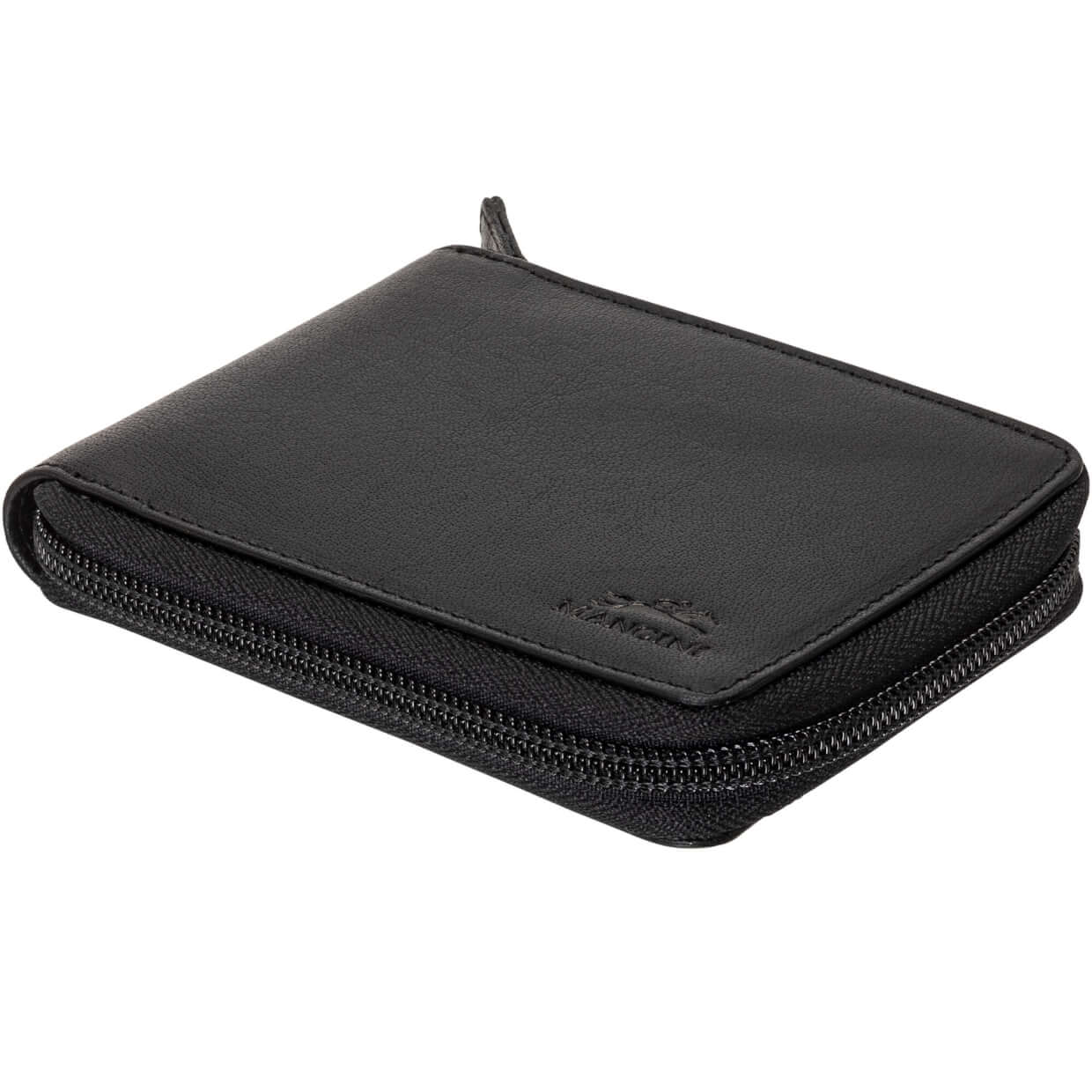 Mancini Wallets Mancini BUFFALO RFID Secure Zippered Billfold with Removable Passcase