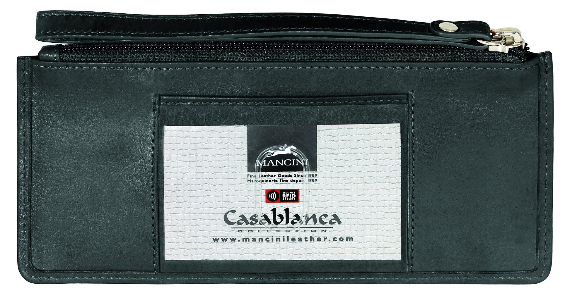 Mancini Wallets Mancini CASABLANCA Collection Ladies’ “ Wristlet” (RFID Secure)