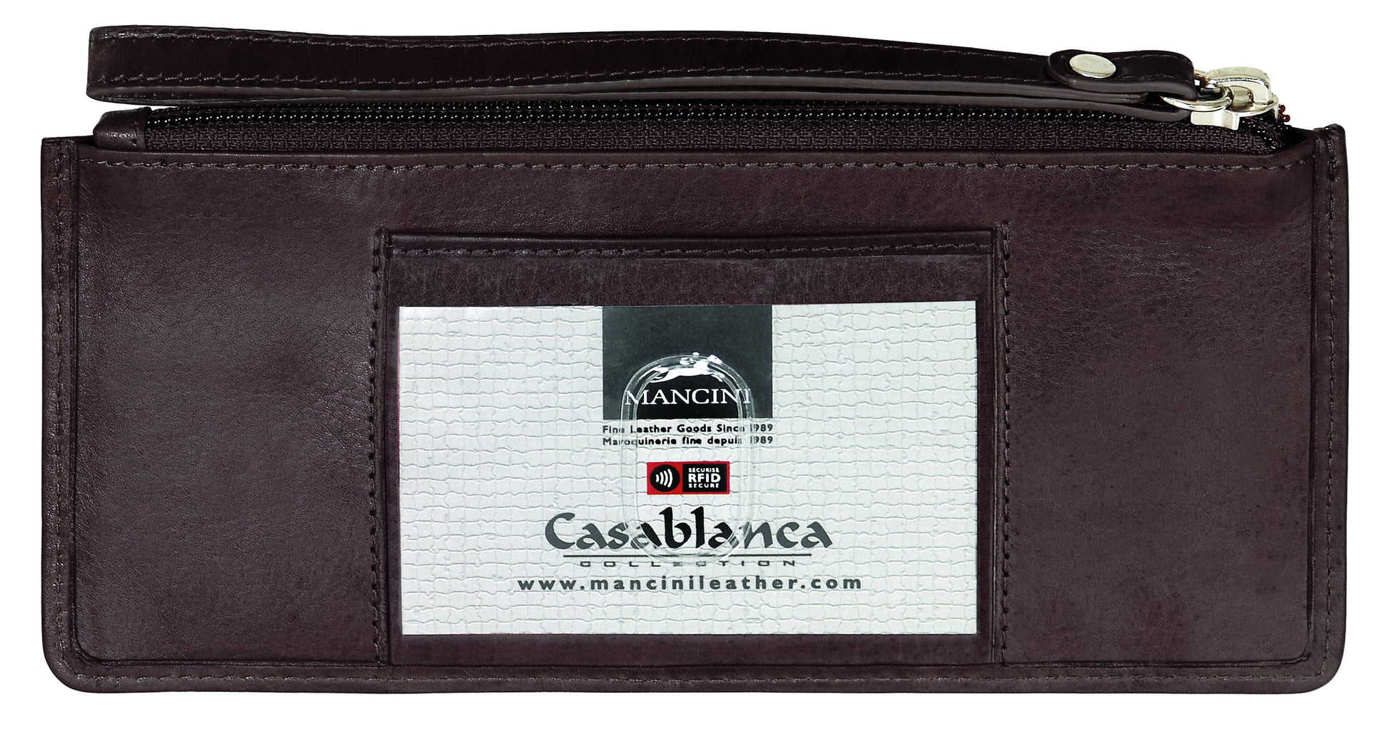 Mancini Wallets Mancini CASABLANCA Collection Ladies’ “ Wristlet” (RFID Secure)