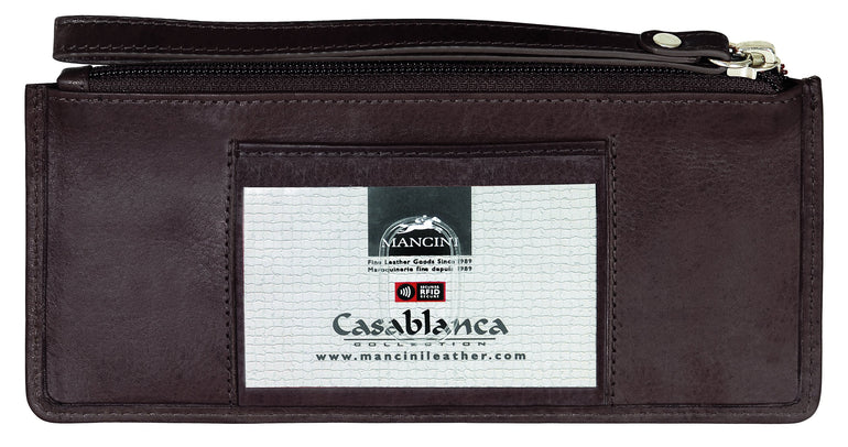 Mancini Wallets Mancini CASABLANCA Collection Ladies’ “ Wristlet” (RFID Secure)