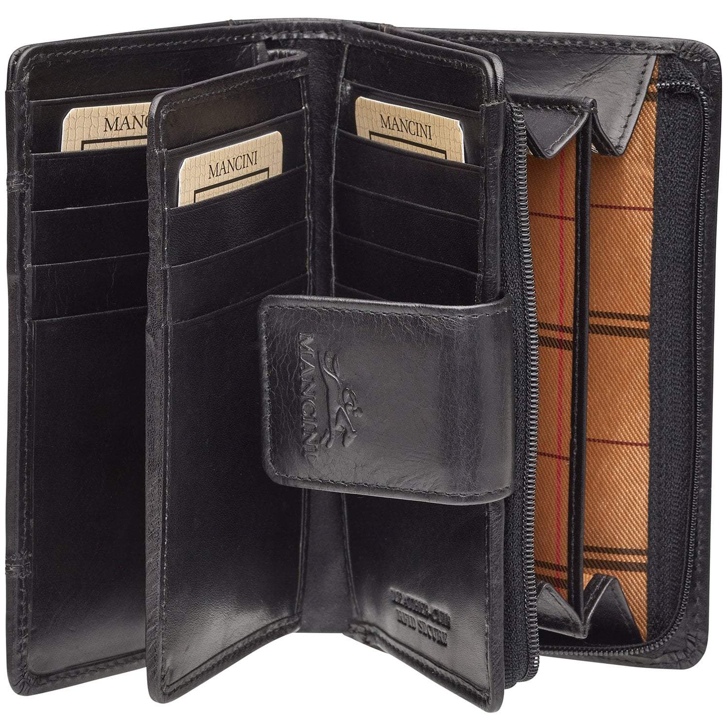 Mancini Wallets Mancini CASABLANCA Ladies' RFID Secure Medium Clutch Wallet