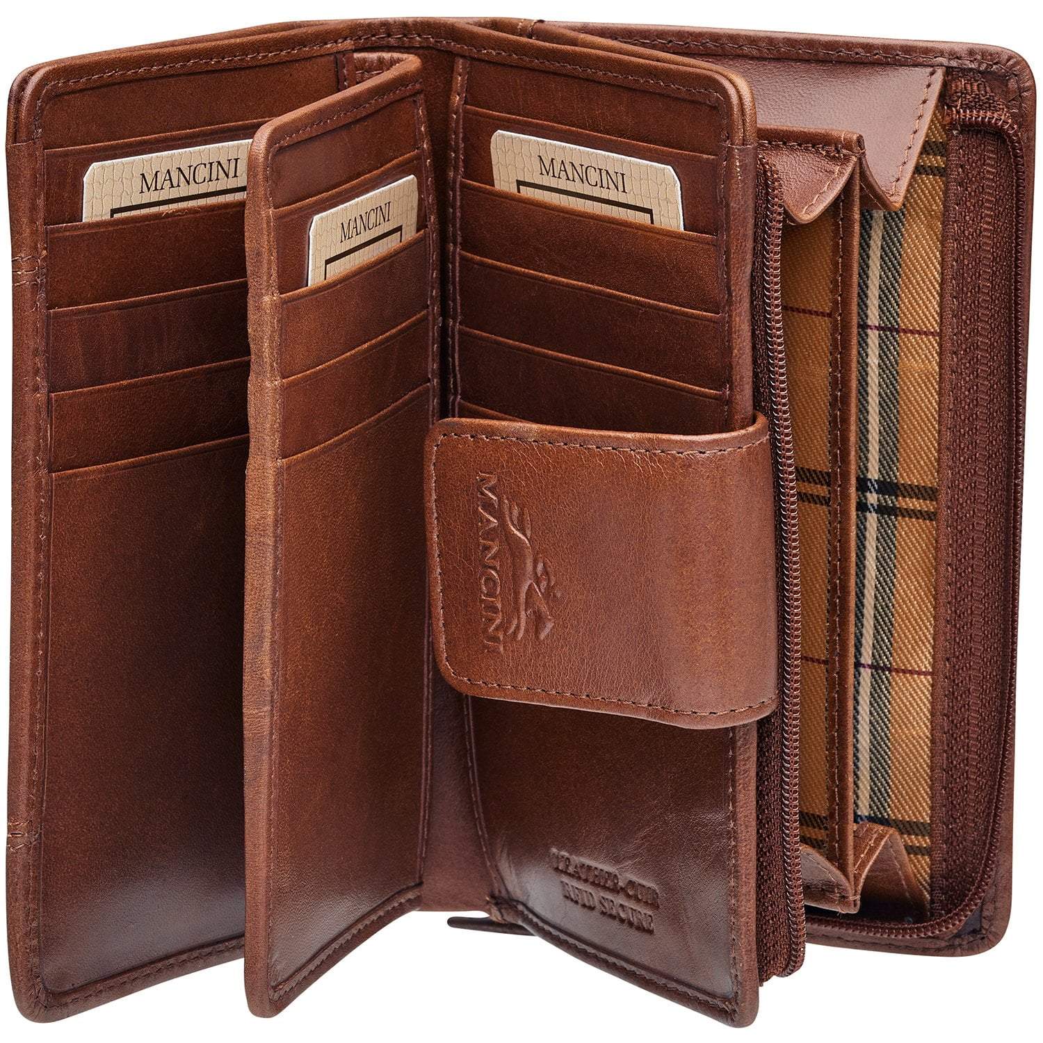 Mancini Wallets Mancini CASABLANCA Ladies' RFID Secure Medium Clutch Wallet