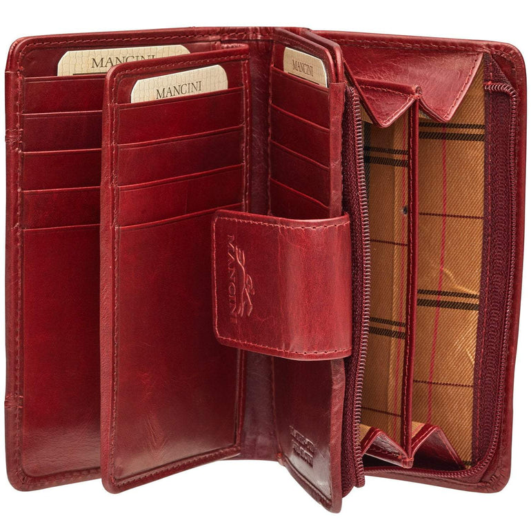 Mancini Wallets Mancini CASABLANCA Ladies' RFID Secure Medium Clutch Wallet