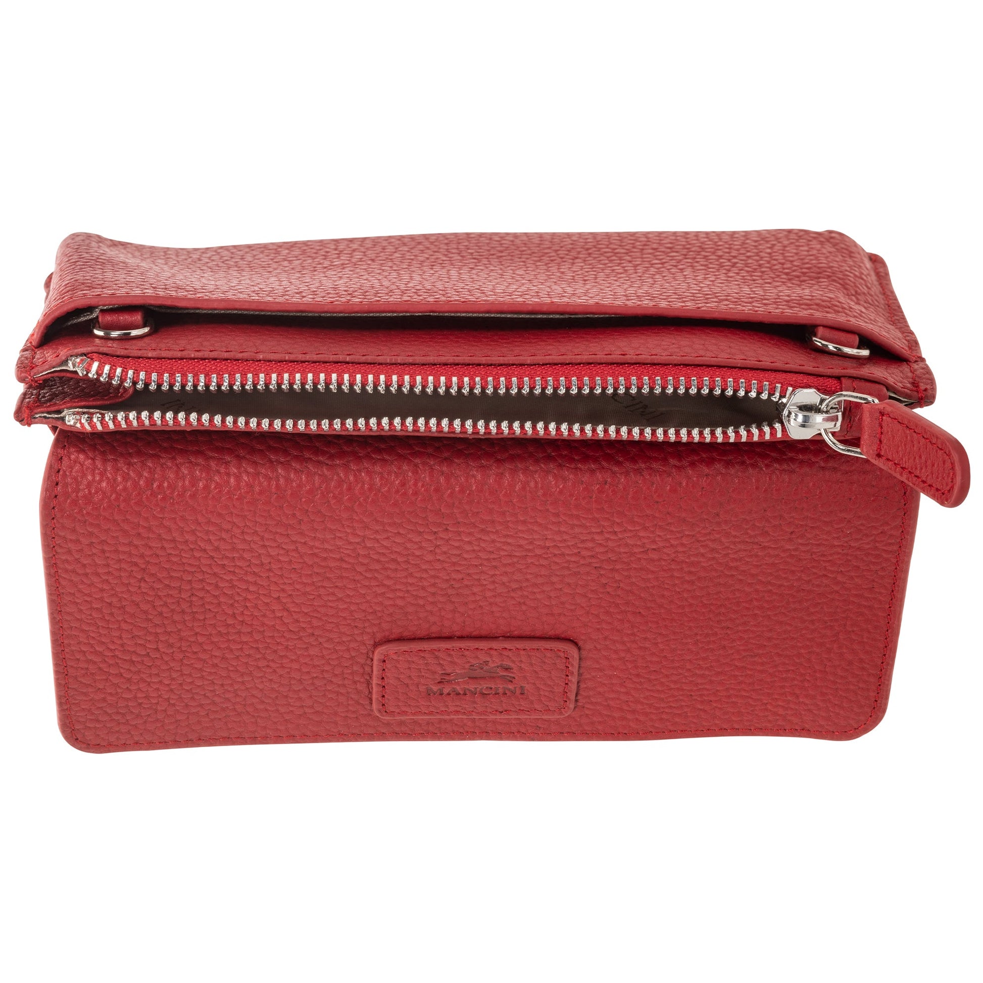 Mancini Wallets Mancini Pebbled Ladies RFID Crossbody Wallet