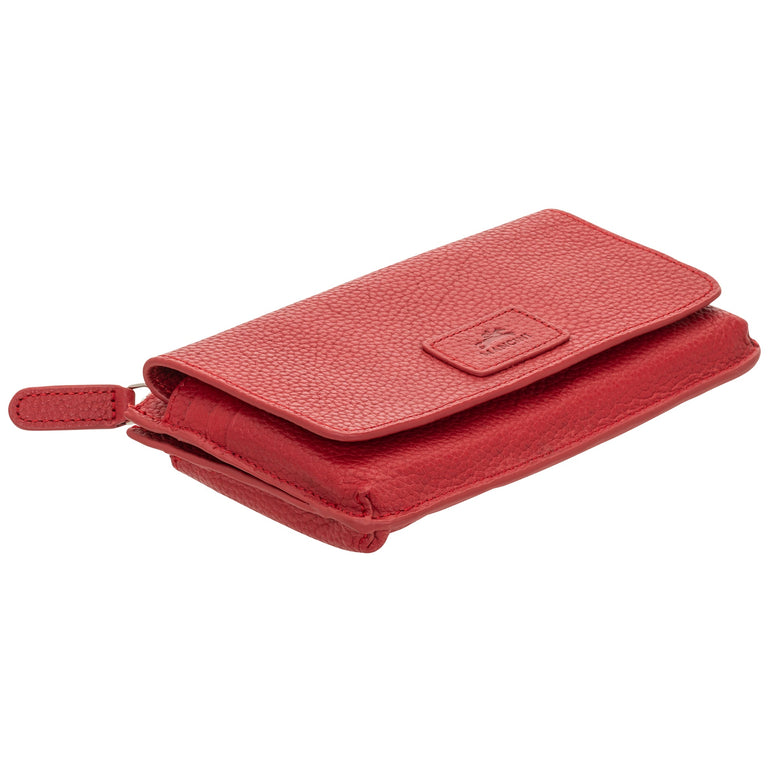 Mancini Wallets Mancini Pebbled Ladies RFID Crossbody Wallet