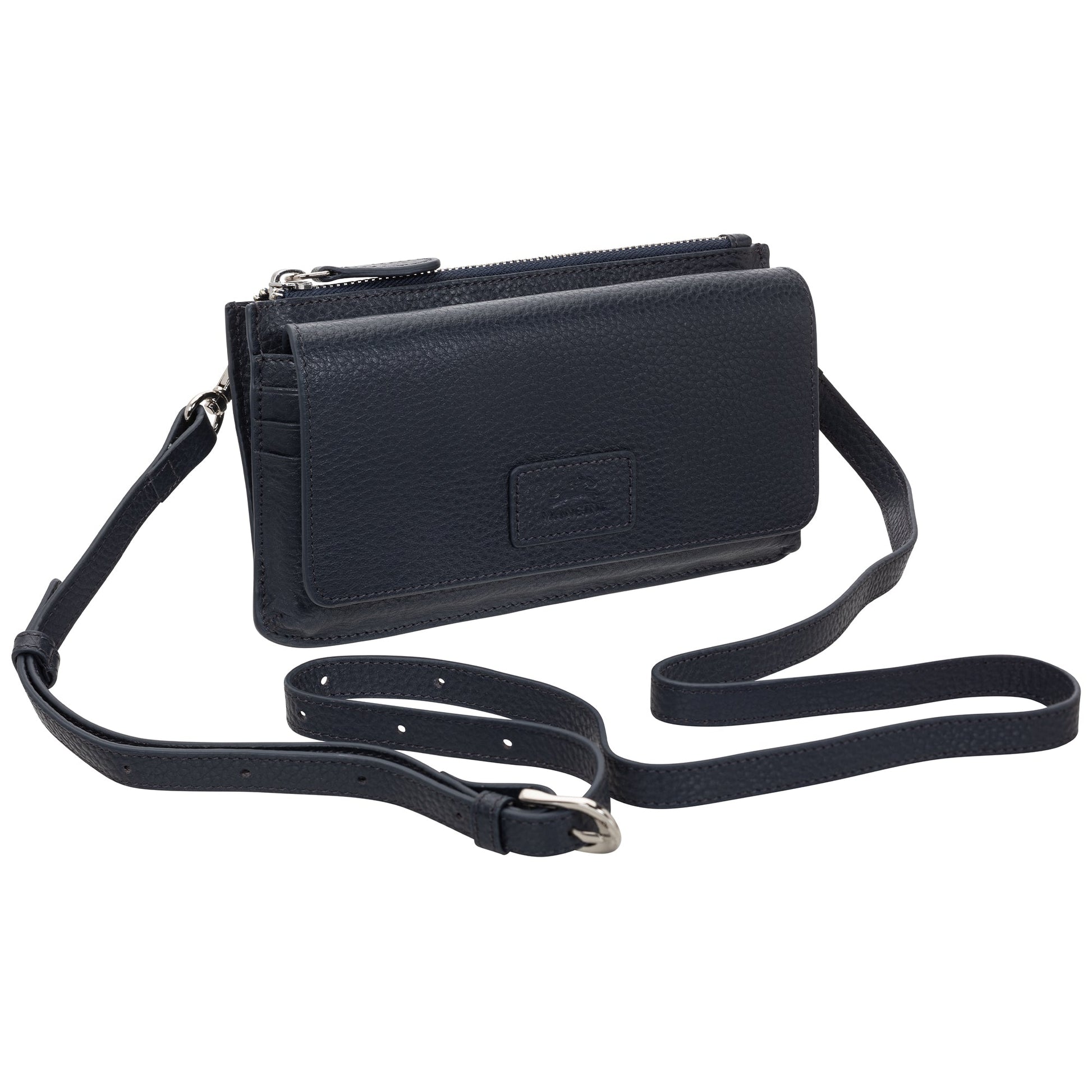 Mancini Wallets Mancini Pebbled Ladies RFID Crossbody Wallet