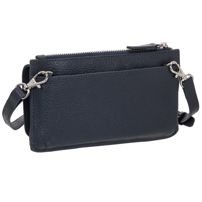 Mancini Wallets Mancini Pebbled Ladies RFID Crossbody Wallet