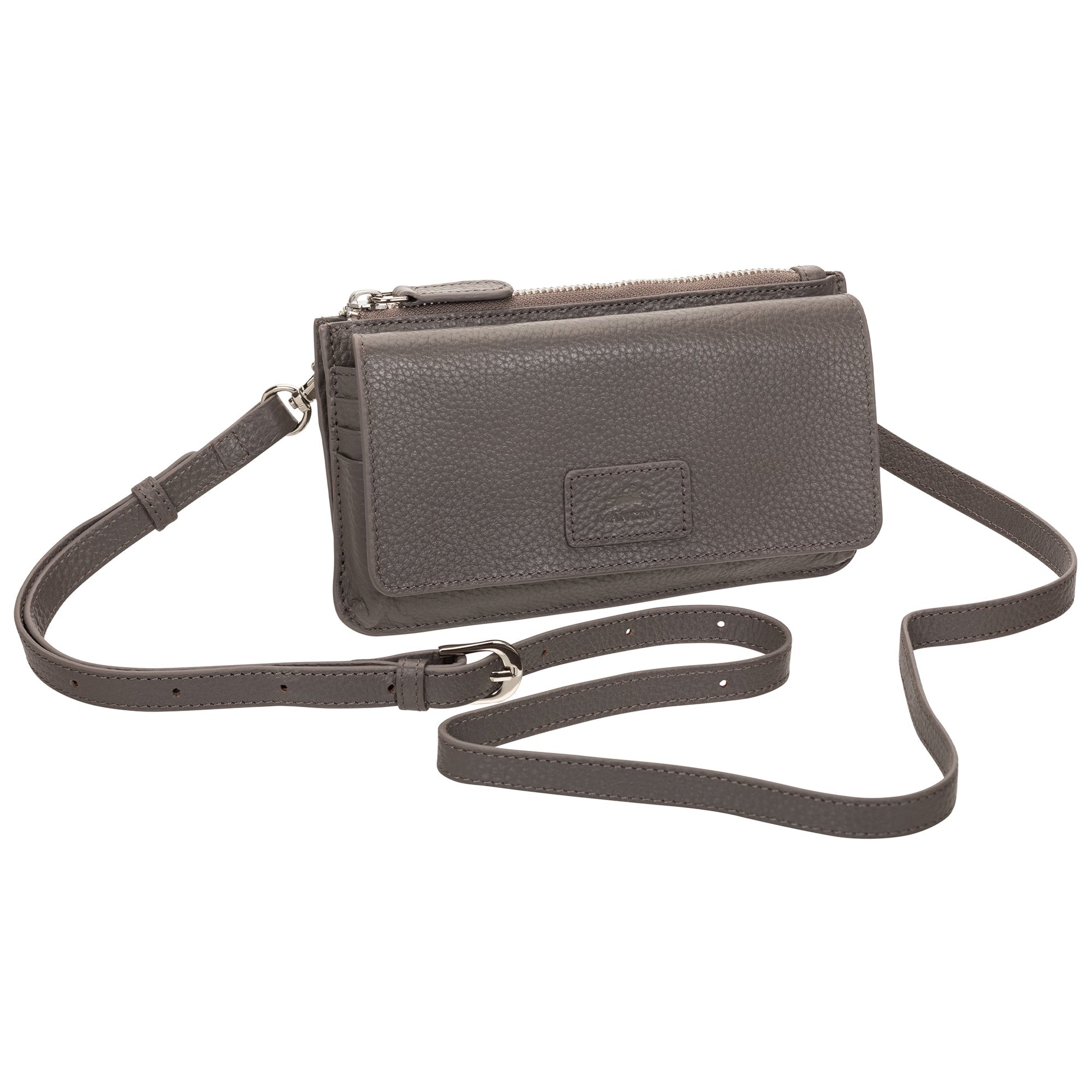Mancini Wallets Mancini Pebbled Ladies RFID Crossbody Wallet
