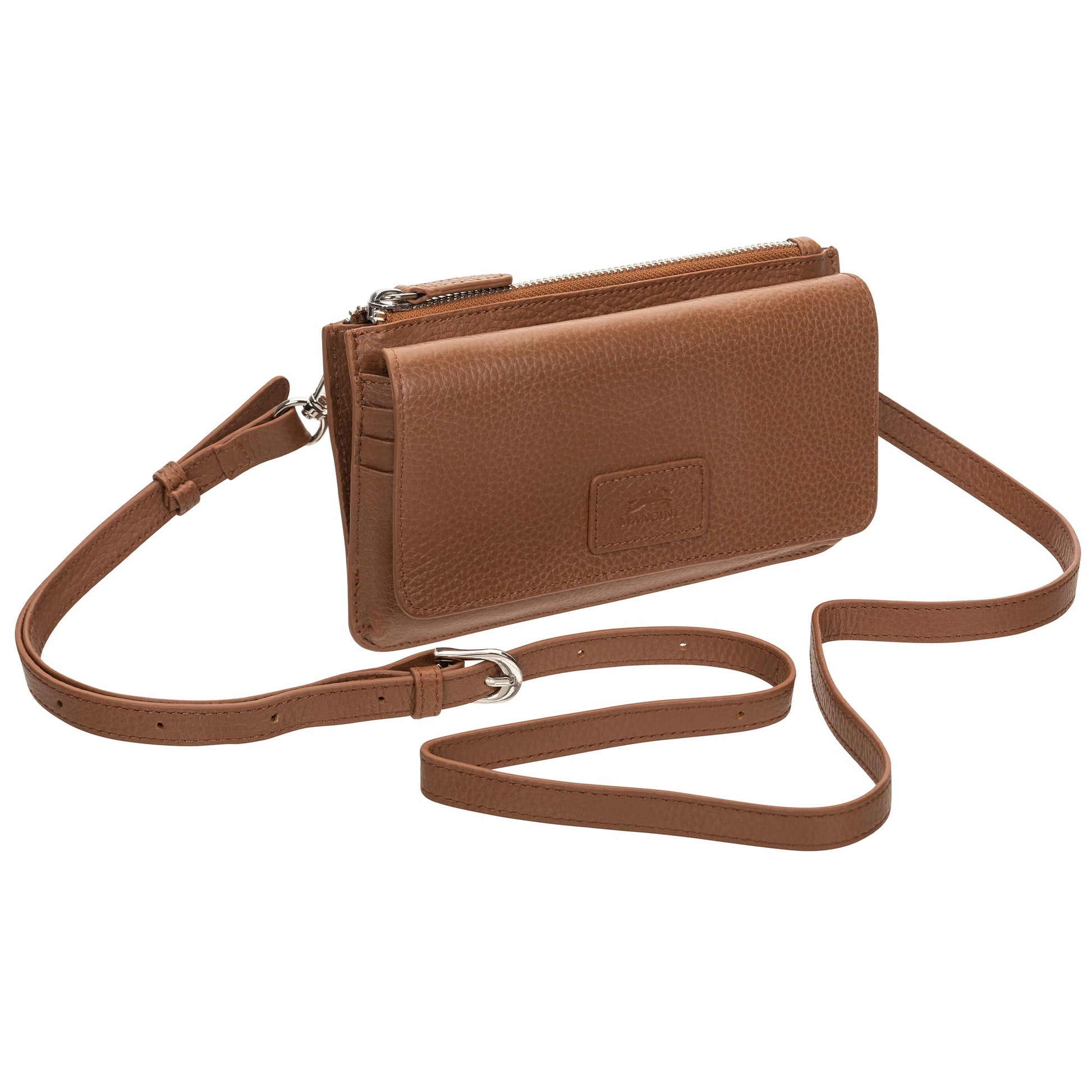 Mancini Wallets Mancini Pebbled Ladies RFID Crossbody Wallet