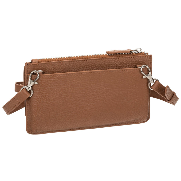 Mancini Wallets Mancini Pebbled Ladies RFID Crossbody Wallet