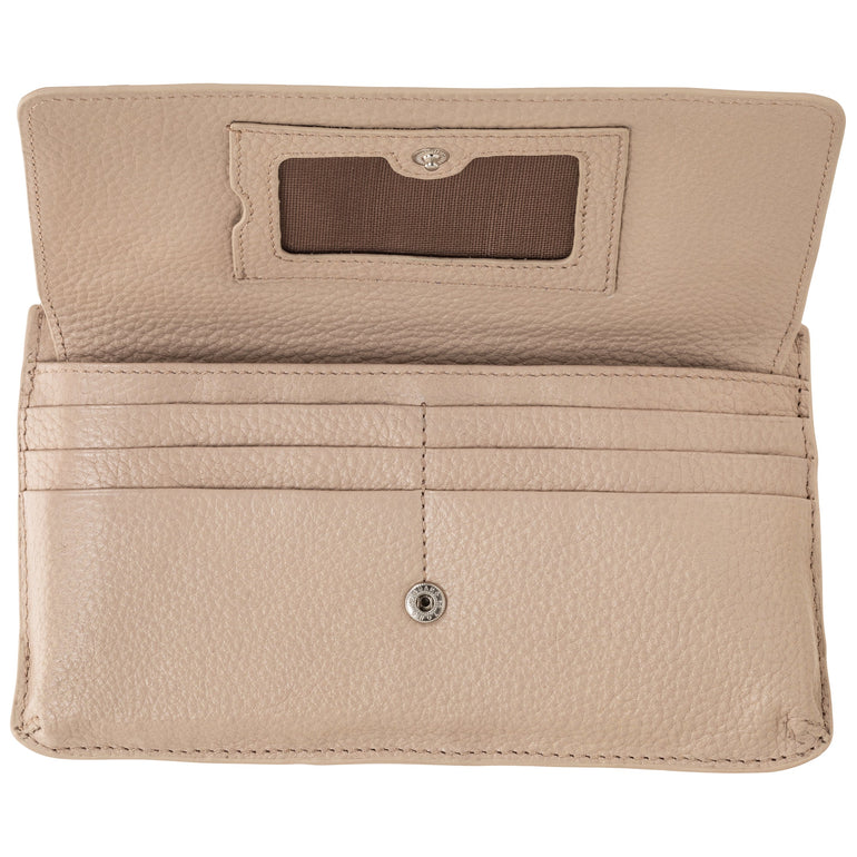 Mancini Wallets Mancini Pebbled Ladies RFID Crossbody Wallet