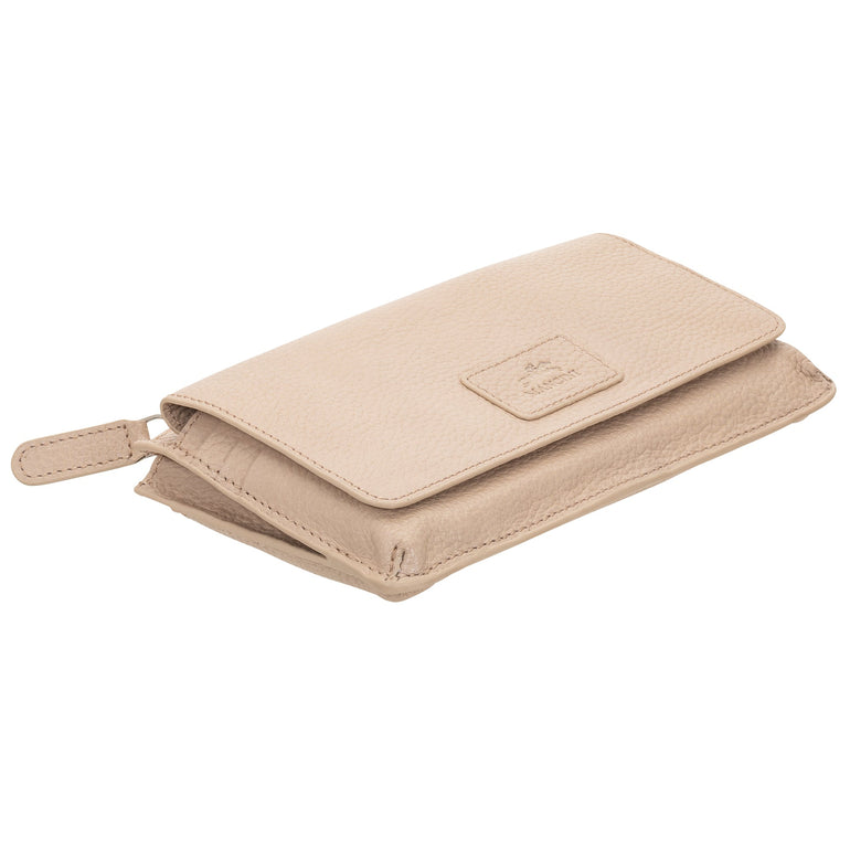 Mancini Wallets Mancini Pebbled Ladies RFID Crossbody Wallet