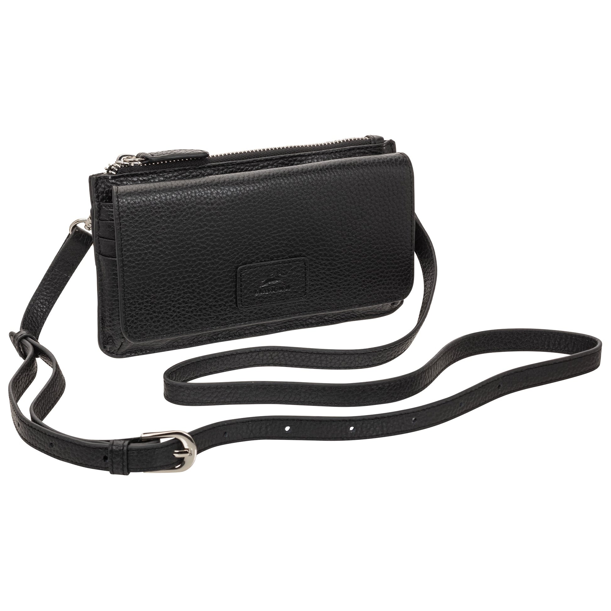 Mancini Wallets Mancini Pebbled Ladies RFID Crossbody Wallet