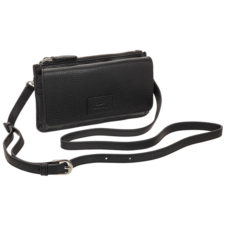 Mancini Wallets Mancini Pebbled Ladies RFID Crossbody Wallet