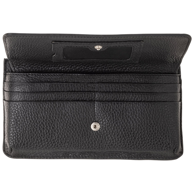 Mancini Wallets Mancini Pebbled Ladies RFID Crossbody Wallet