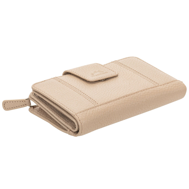 Mancini Wallets Mancini Pebbled Ladies’ RFID Medium Clutch Wallet