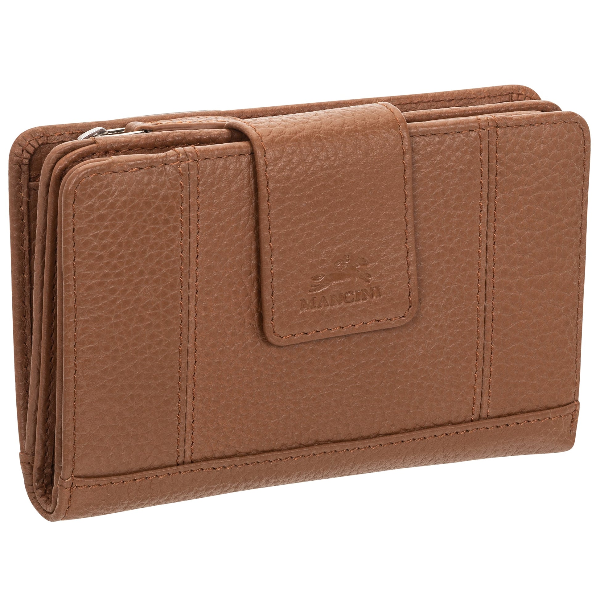 Mancini Wallets Mancini Pebbled Ladies’ RFID Medium Clutch Wallet