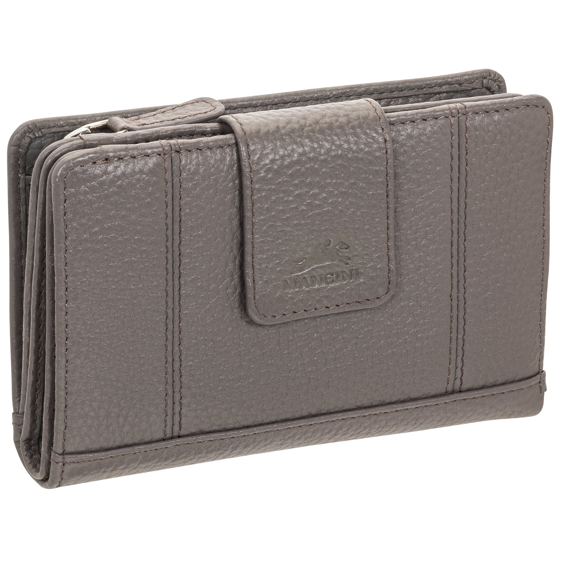 Mancini Wallets Mancini Pebbled Ladies’ RFID Medium Clutch Wallet