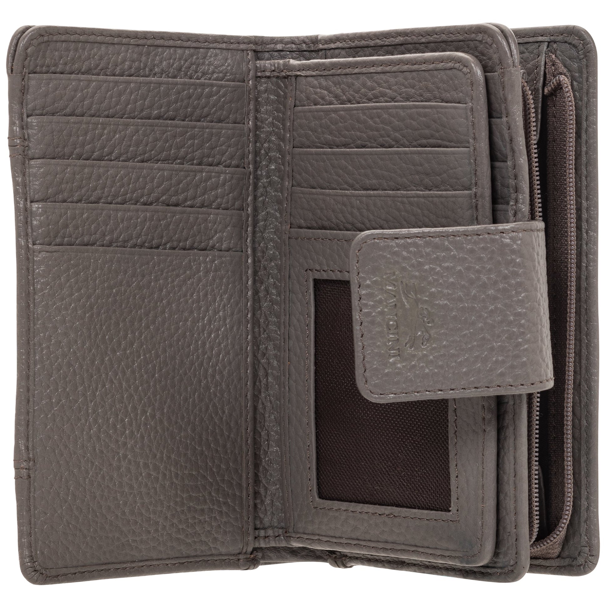Mancini Wallets Mancini Pebbled Ladies’ RFID Medium Clutch Wallet