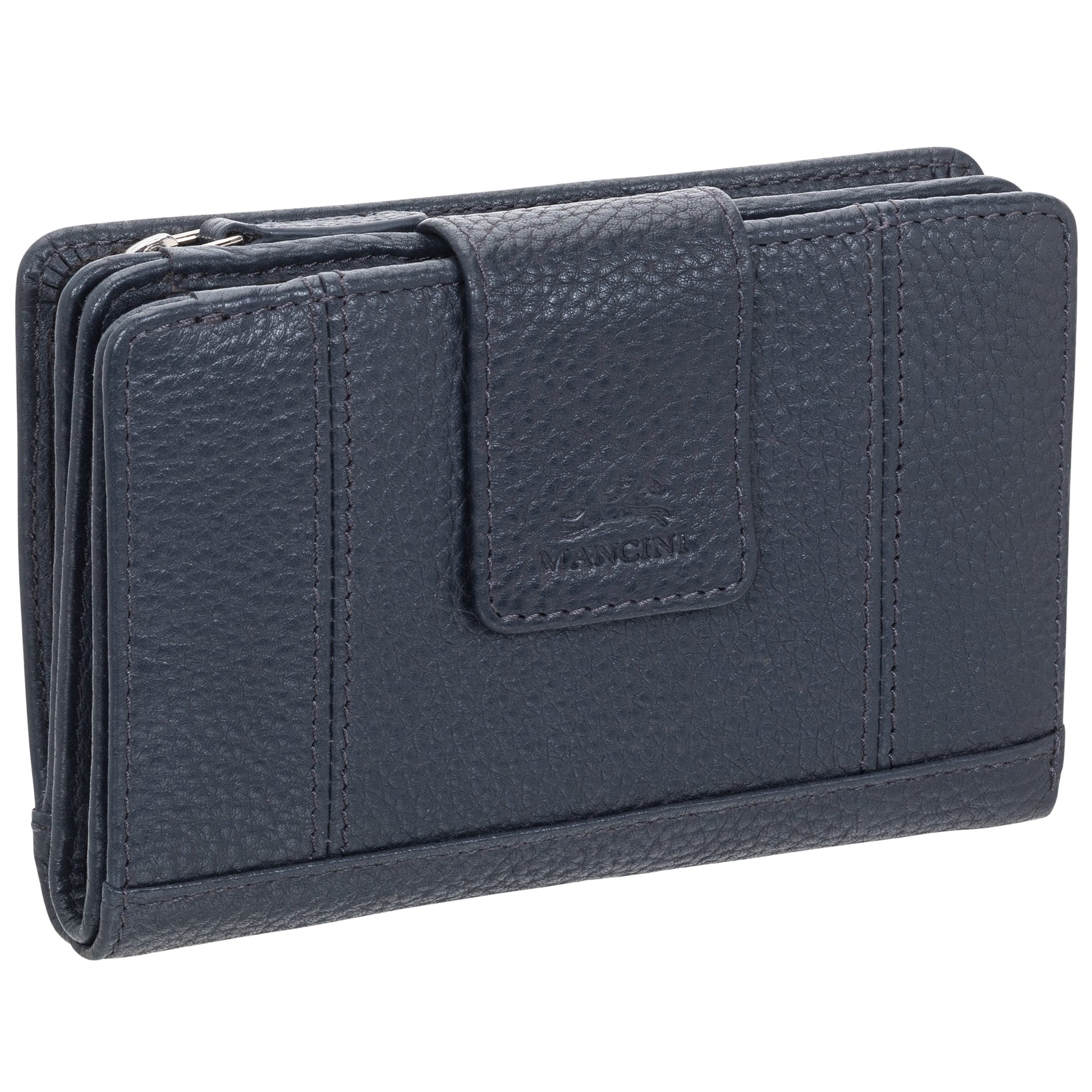 Mancini Wallets Mancini Pebbled Ladies’ RFID Medium Clutch Wallet