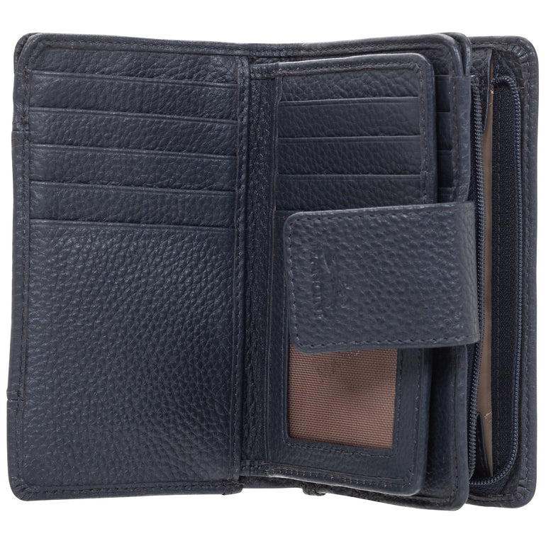 Mancini Wallets Mancini Pebbled Ladies’ RFID Medium Clutch Wallet